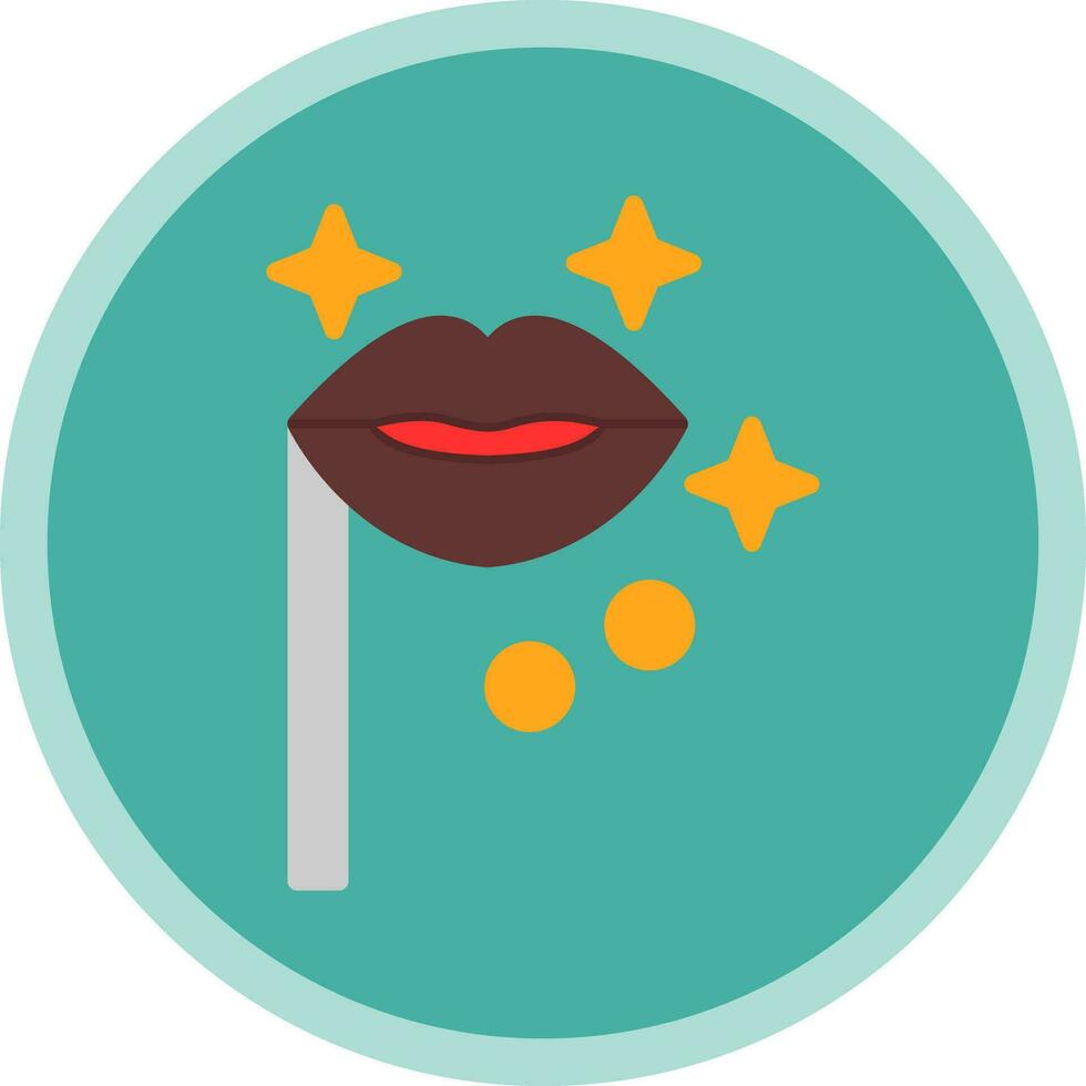 Lip Mask Vector Icon Design