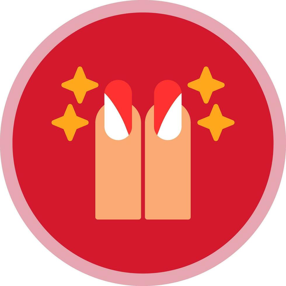Nail Art Stickers Vector Icon Design