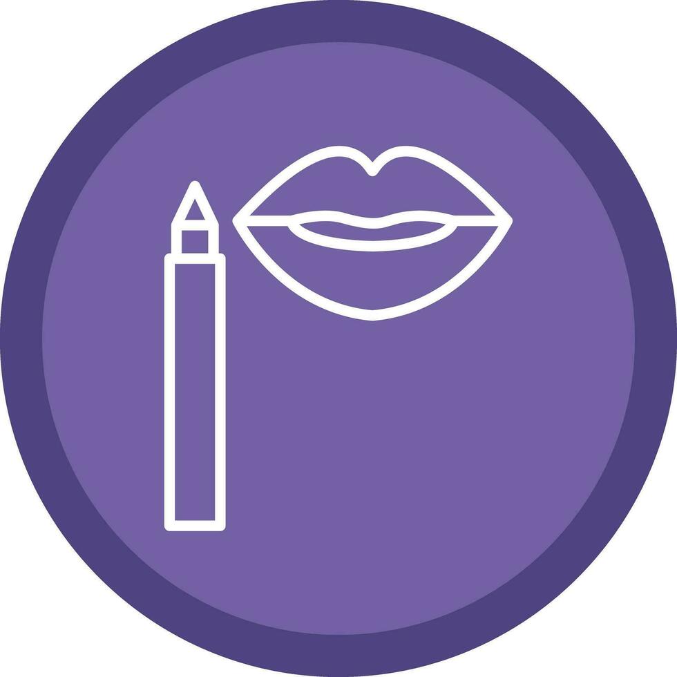 Lip Stain Vector Icon Design