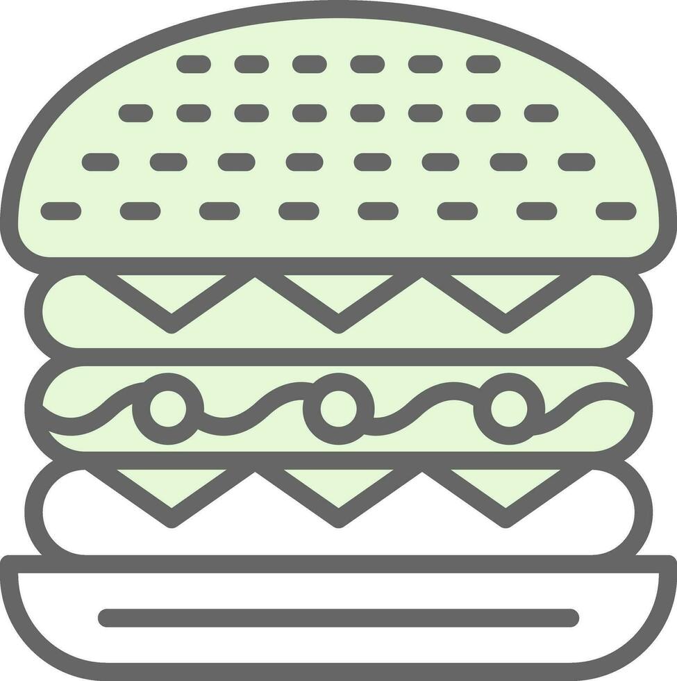 Cesar Burger Vector Icon Design