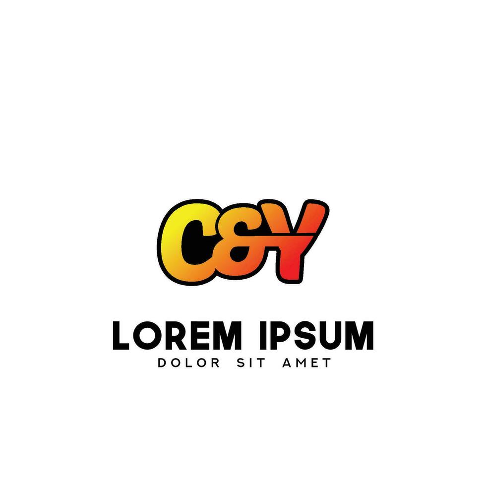 CY Initial Logo Design Vector