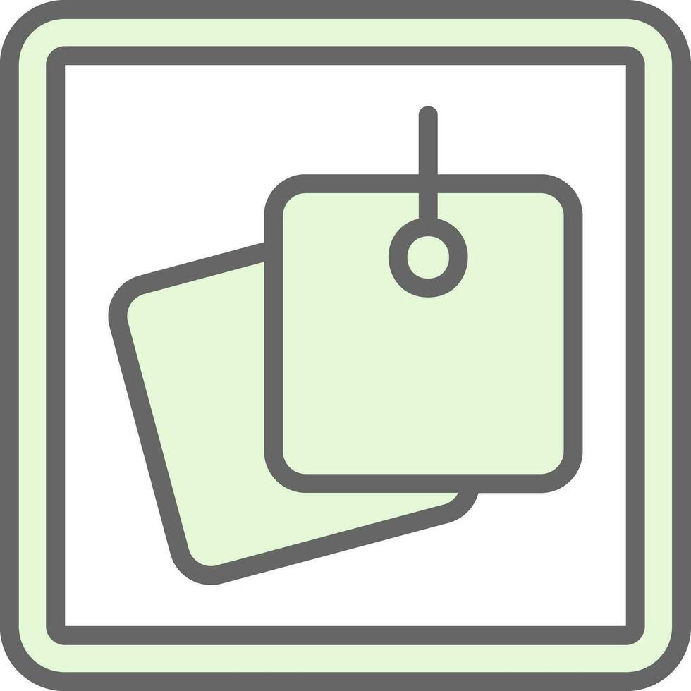 Sticky Notes Vector Icon Design