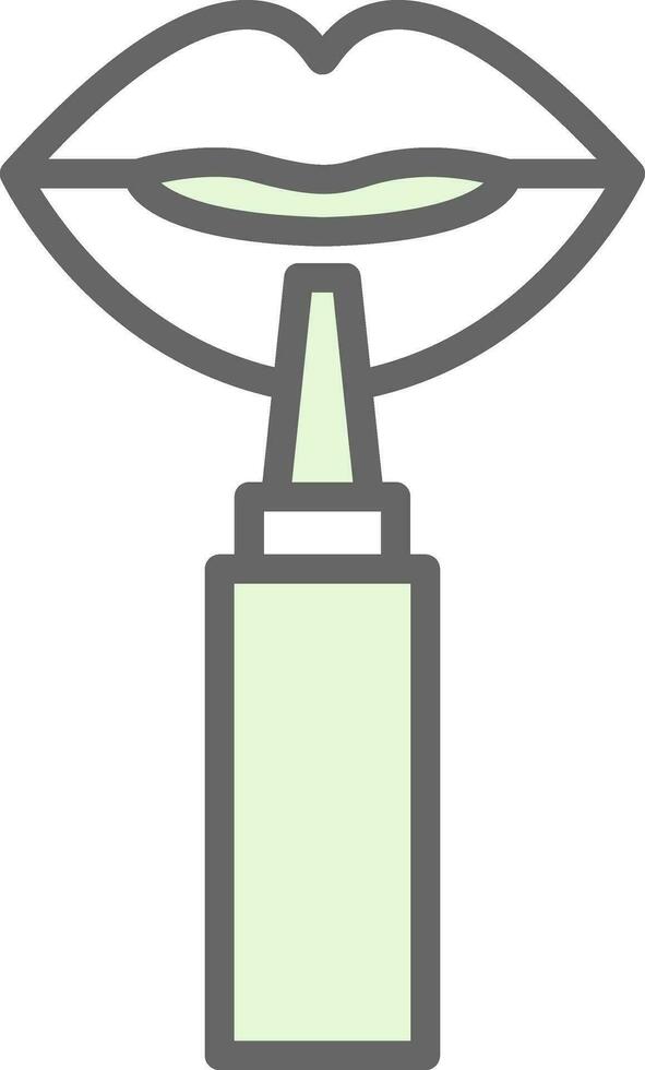 Lip Liner Vector Icon Design