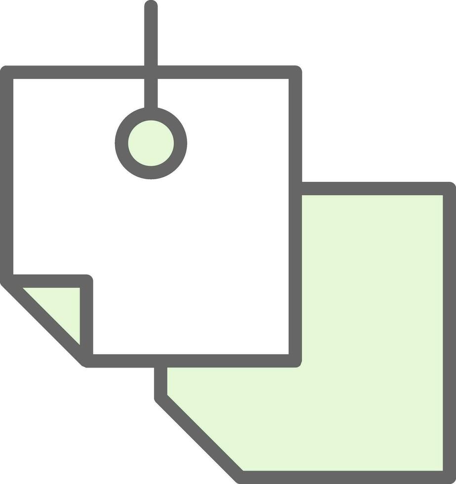 Sticky Notes Vector Icon Design