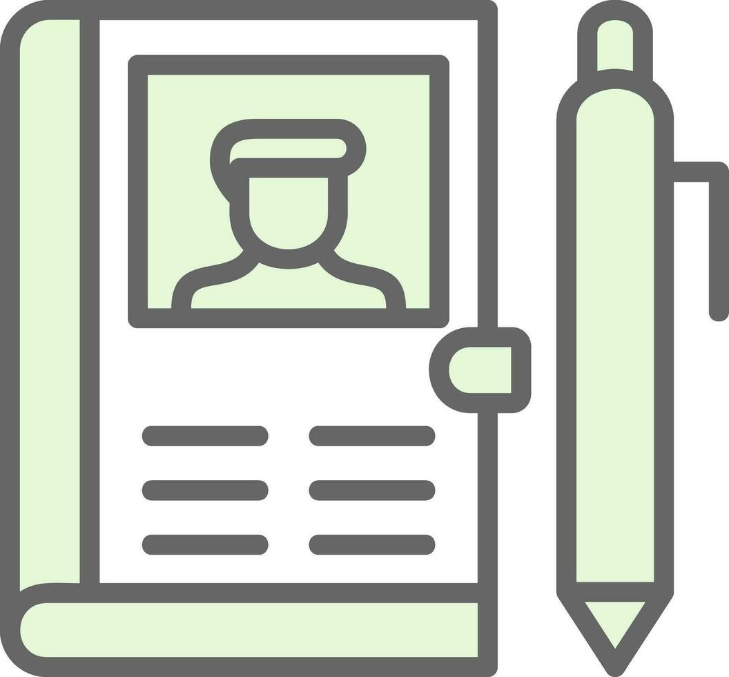 Address Book Vector Icon Design