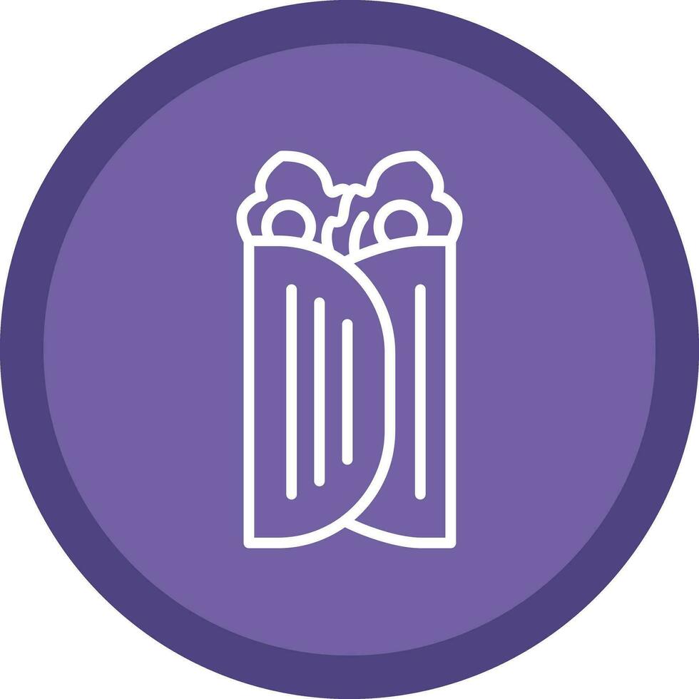 Caesar Wrap Vector Icon Design