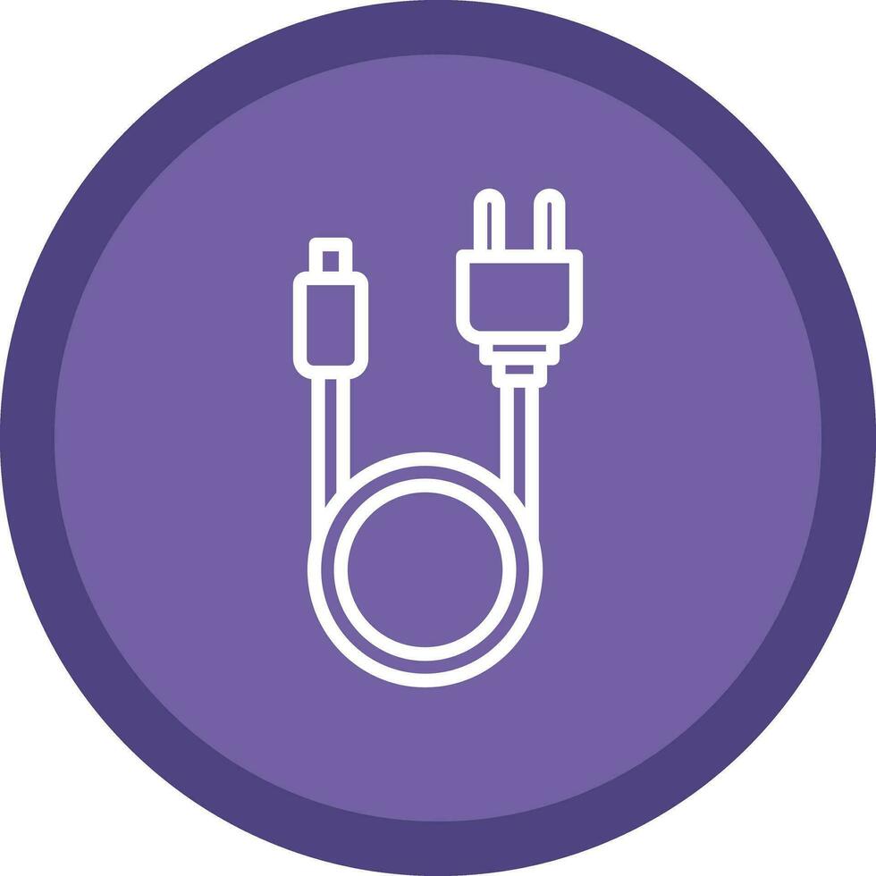 Search Cable Vector Icon Design