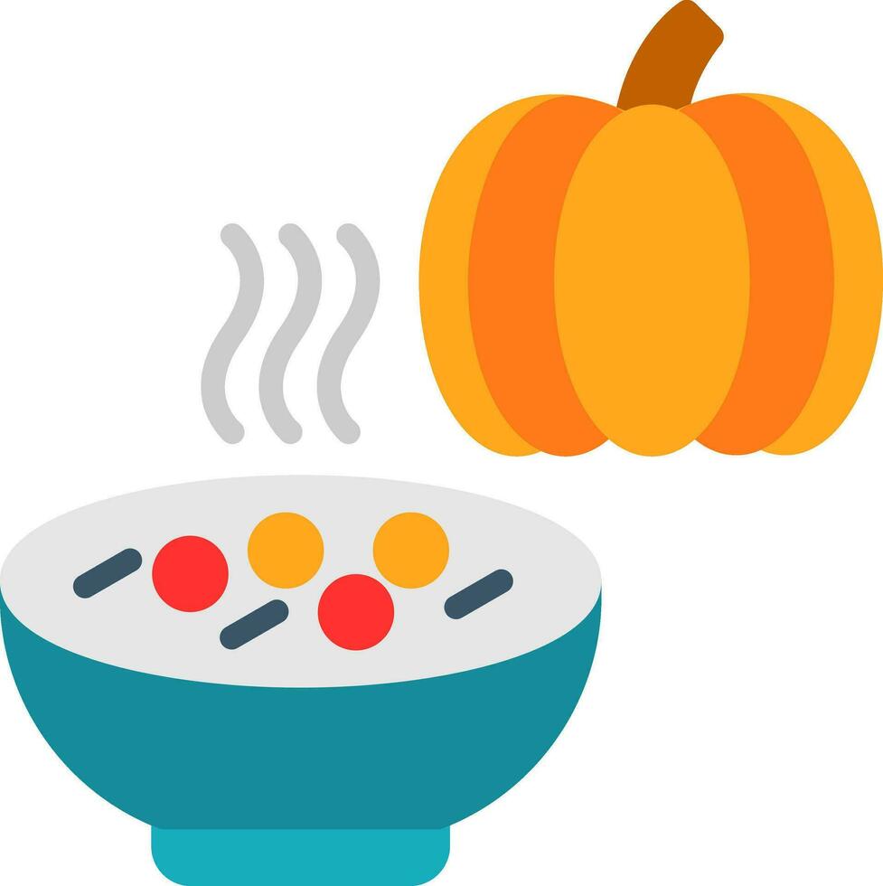 Pumpkin Soup Vector Icon Design