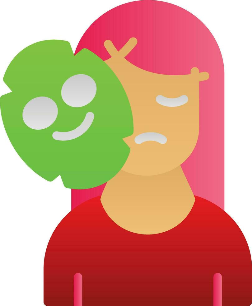 Face Mask Vector Icon Design