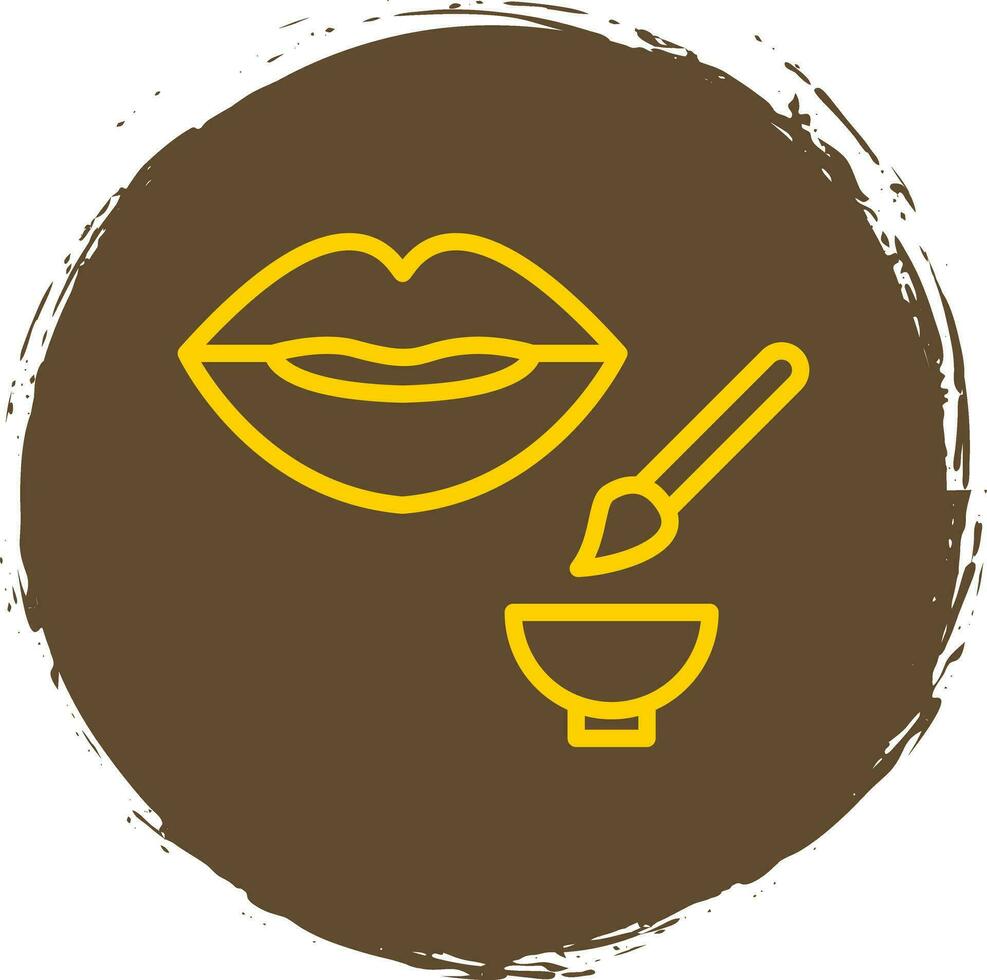 Lip Exfoliator Vector Icon Design