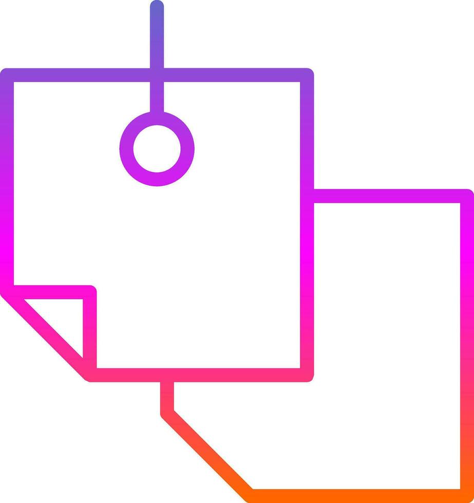 Sticky Notes Vector Icon Design