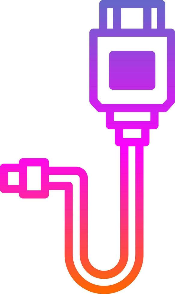 Hdmi cable Vector Icon Design