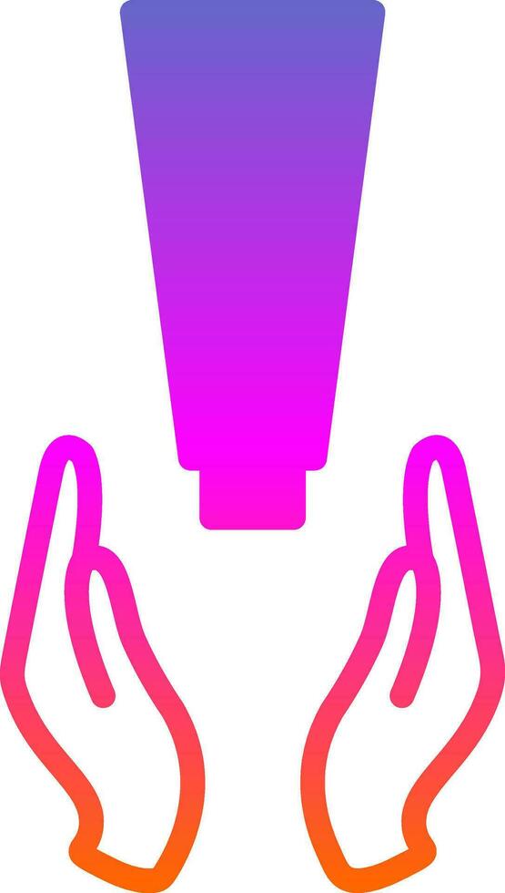 Hand Cream Vector Icon Design