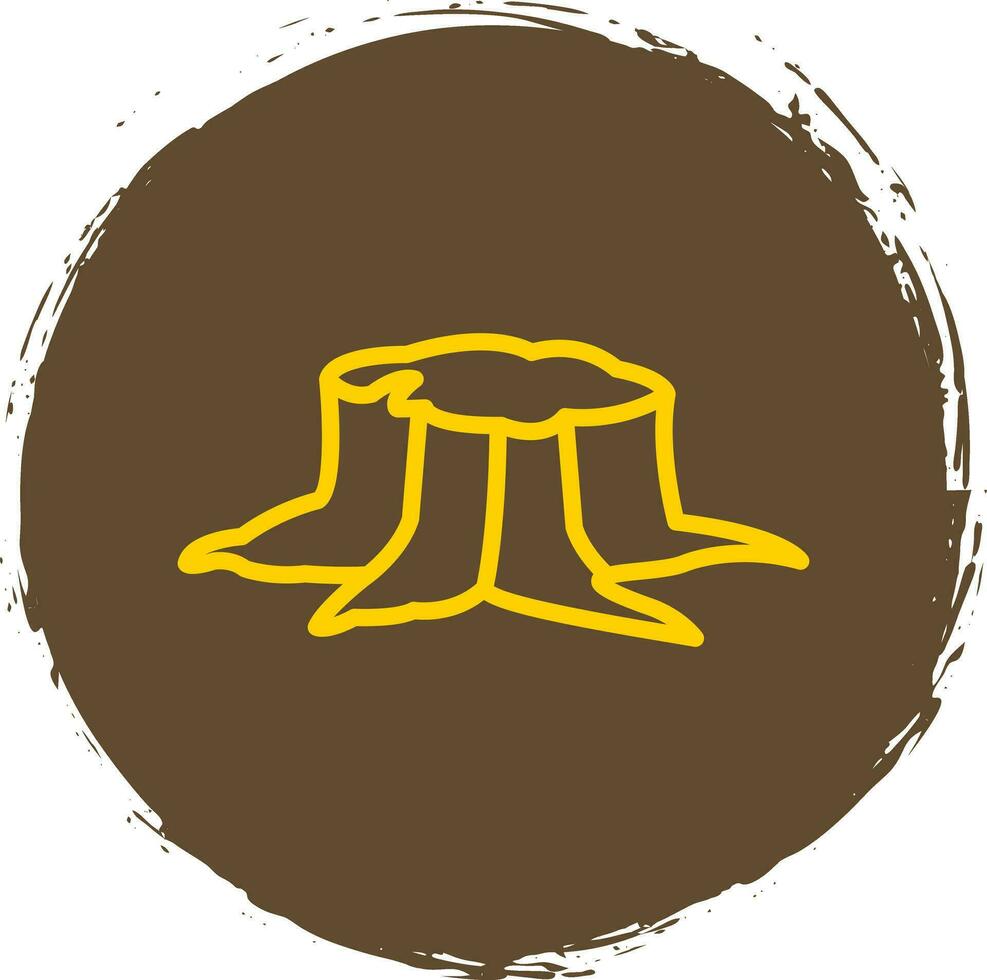 Stump Vector Icon Design