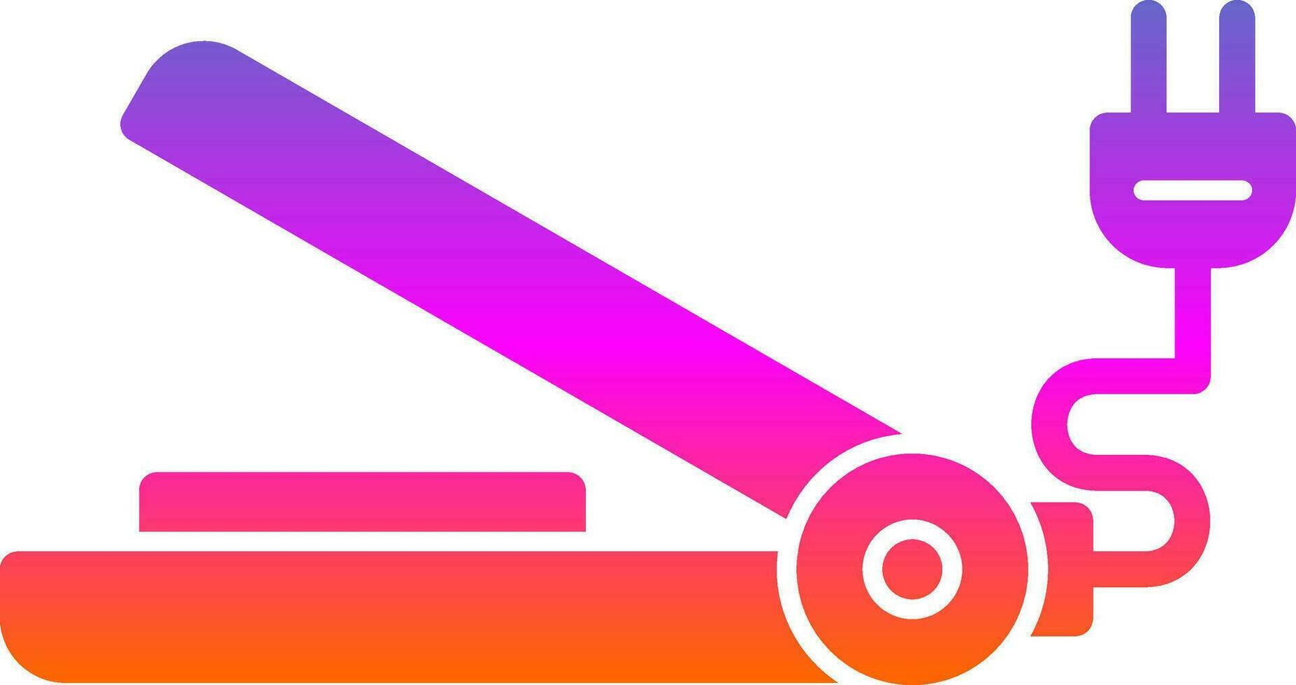 Hair Straightener Vector Icon Design