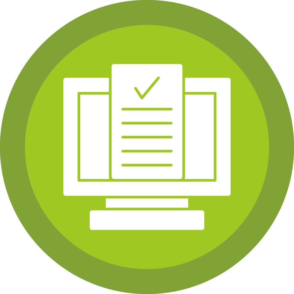 Desktop Computer Vector Icon Design