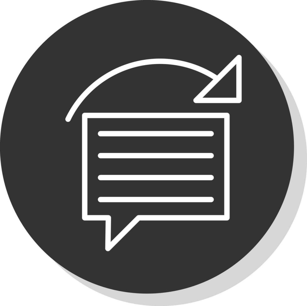 Reply Vector Icon Design