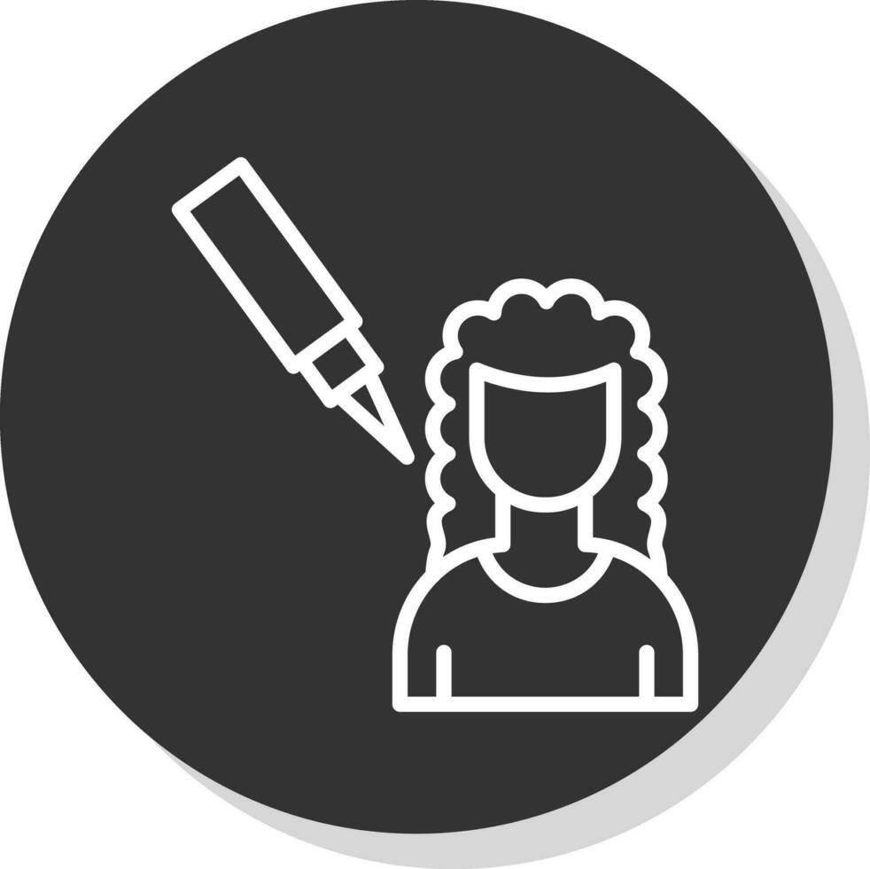 Scalp Treatment Vector Icon Design
