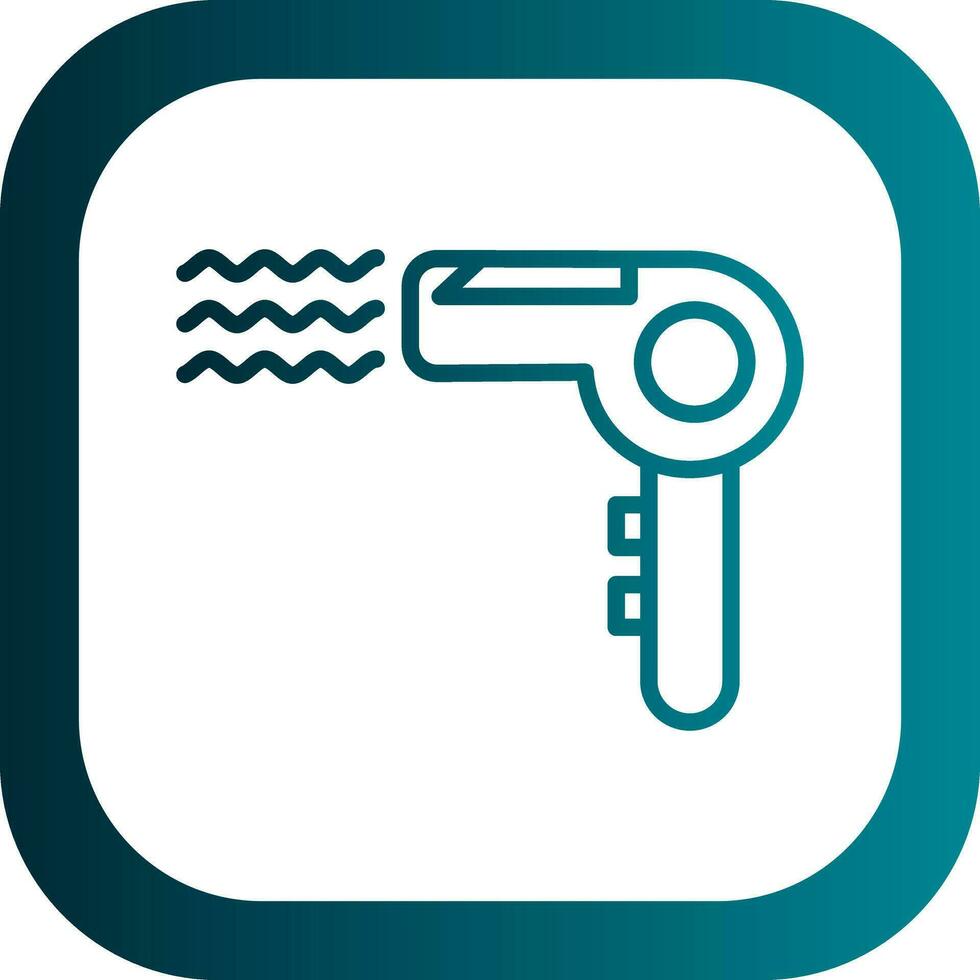 Hair Dryer Vector Icon Design