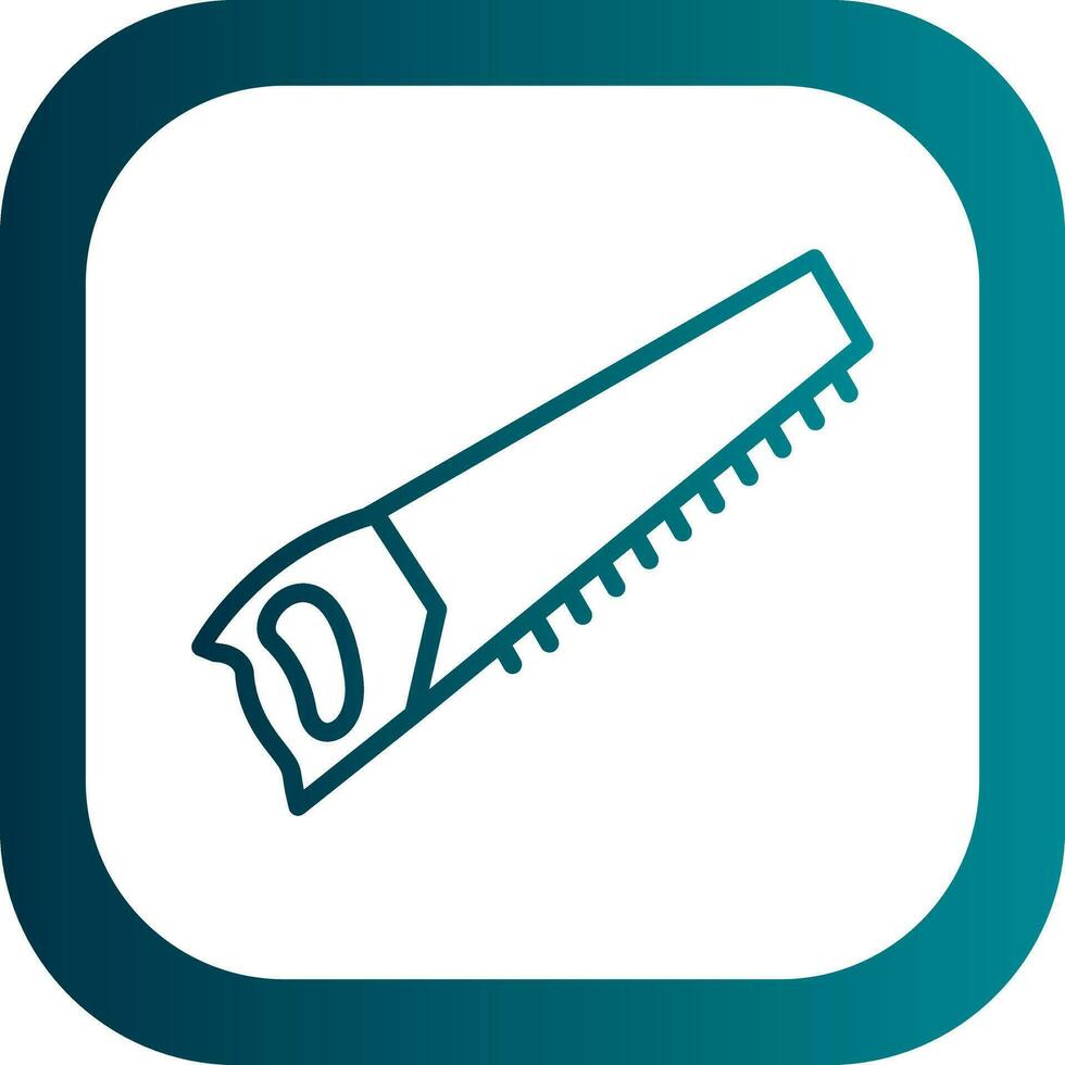 Hand saw Vector Icon Design