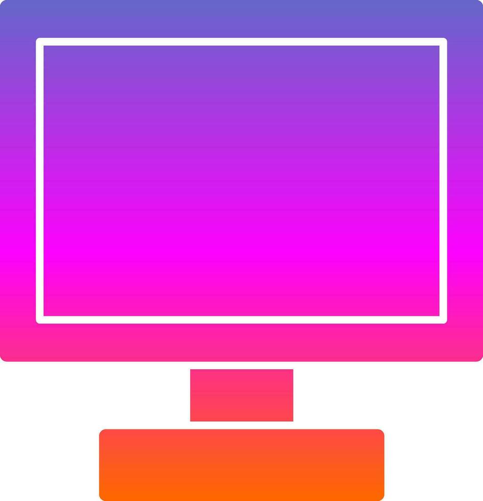 vídeo monitor vector icono diseño