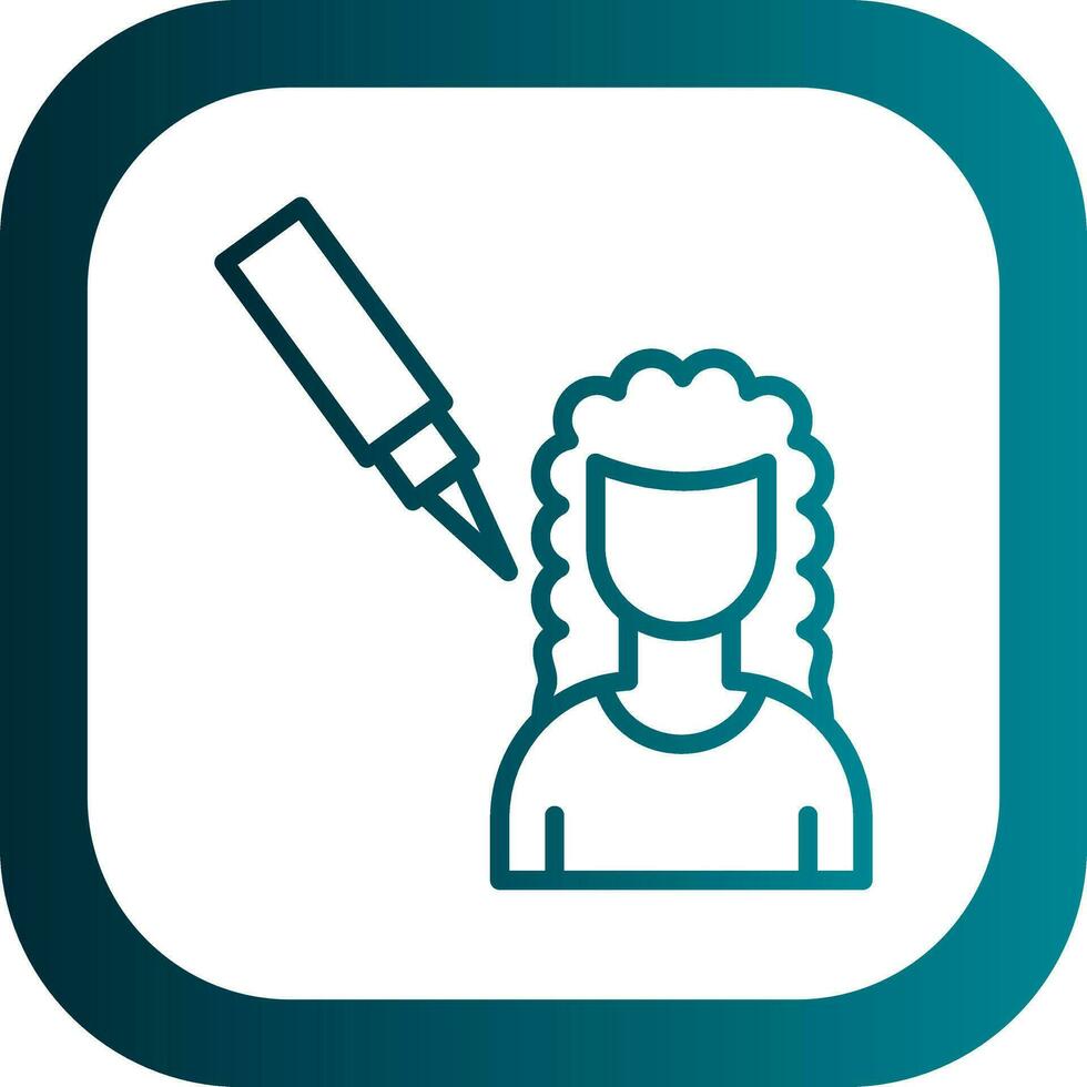 Scalp Treatment Vector Icon Design