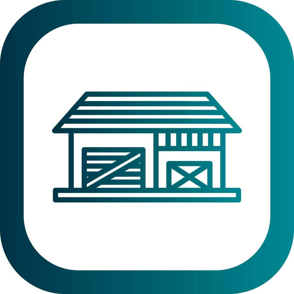 Shed Vector Icon Design