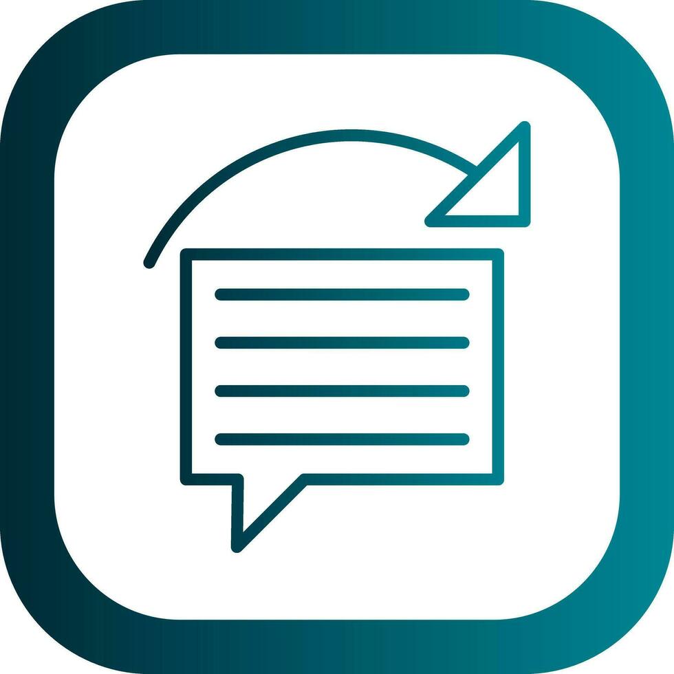 Reply Vector Icon Design