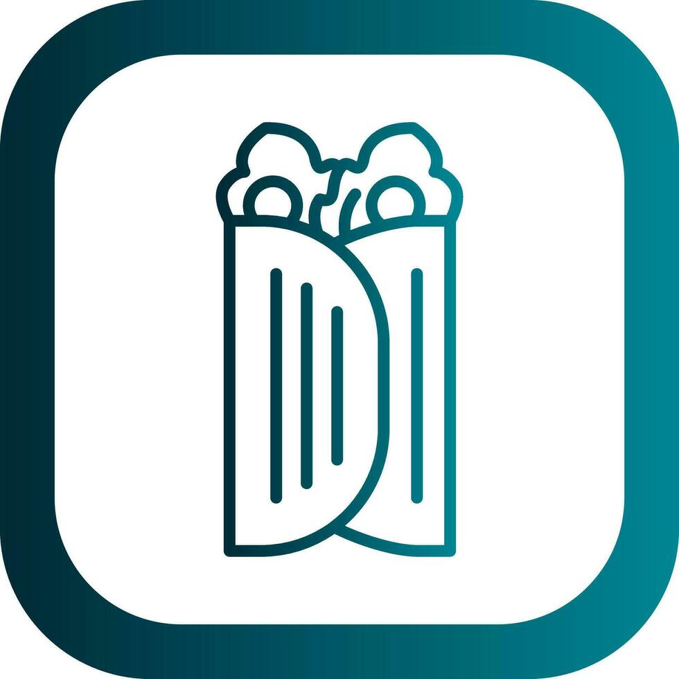 Caesar Wrap Vector Icon Design