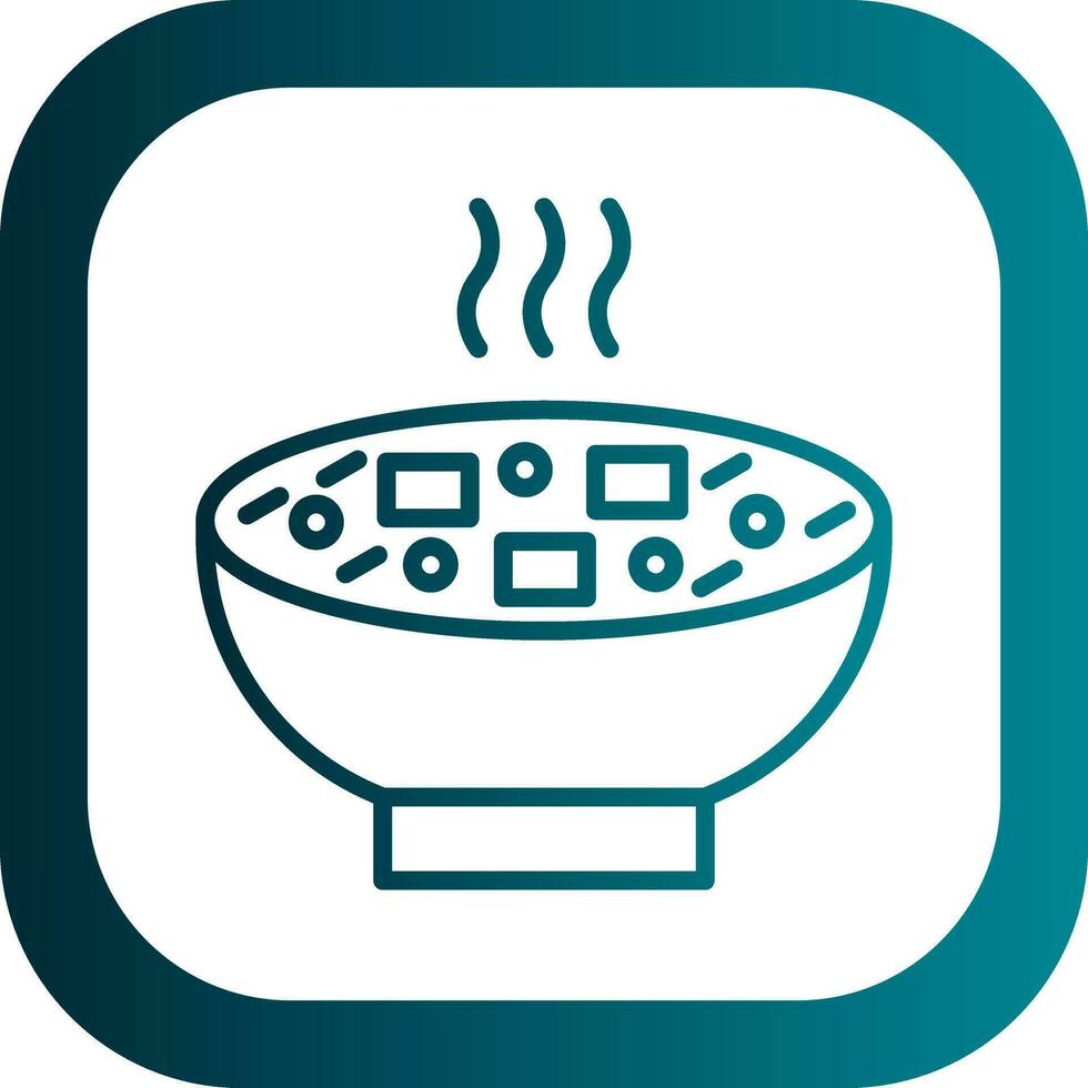 Miso Soup Vector Icon Design