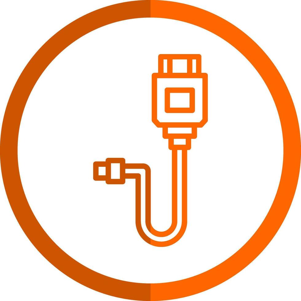 Hdmi cable Vector Icon Design