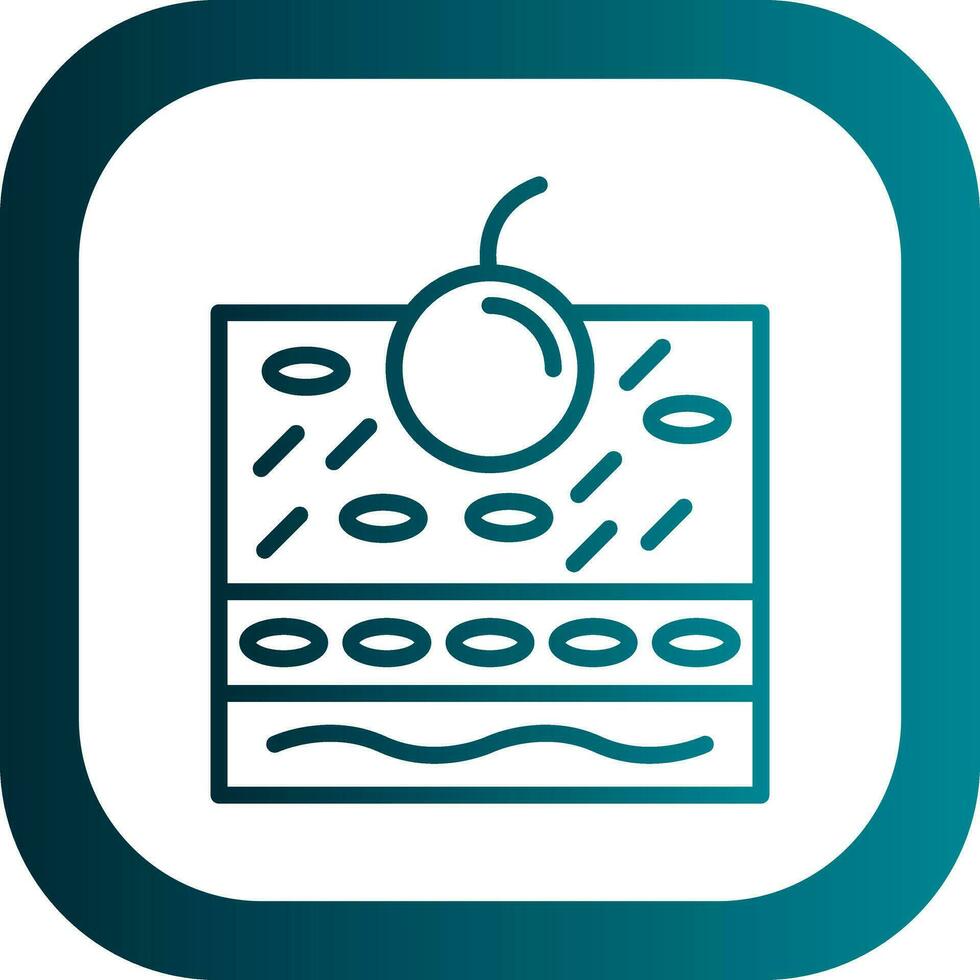 Tiramisu Vector Icon Design
