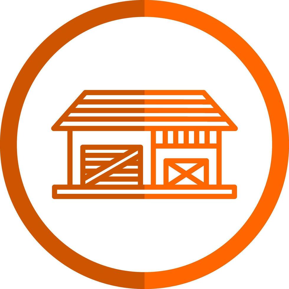 Shed Vector Icon Design