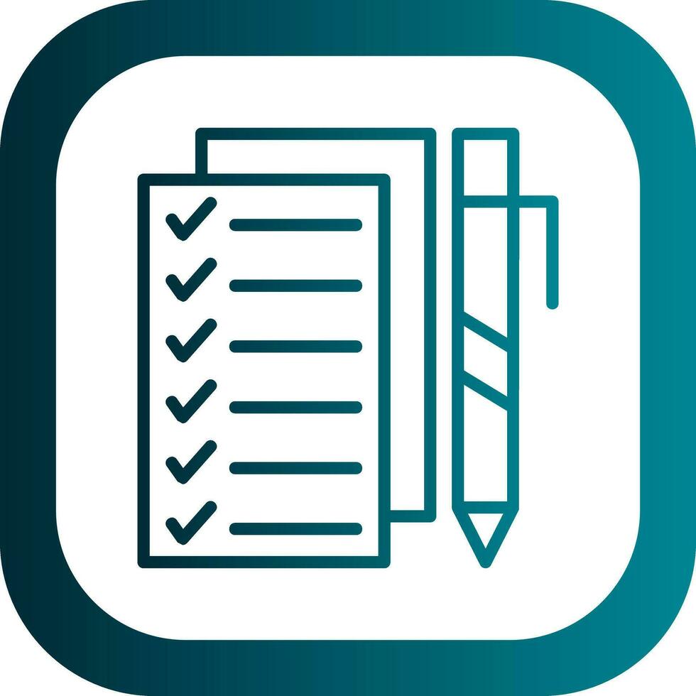 Checklist Vector Icon Design