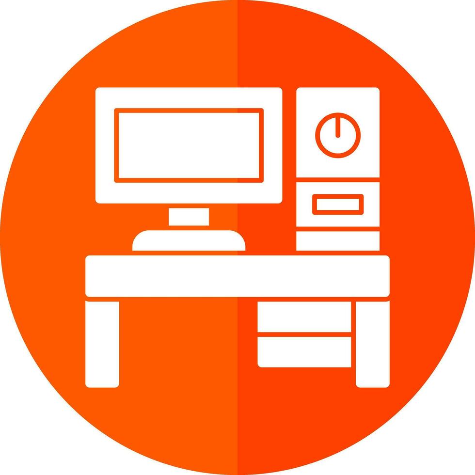 Desktop pc Vector Icon Design