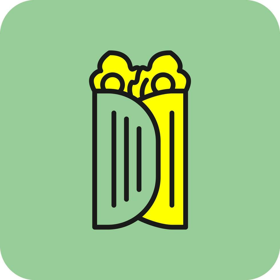 Caesar Wrap Vector Icon Design