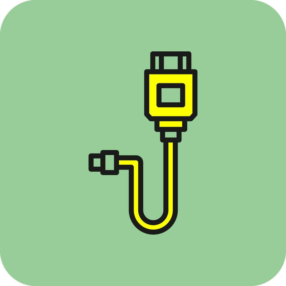 Hdmi cable Vector Icon Design