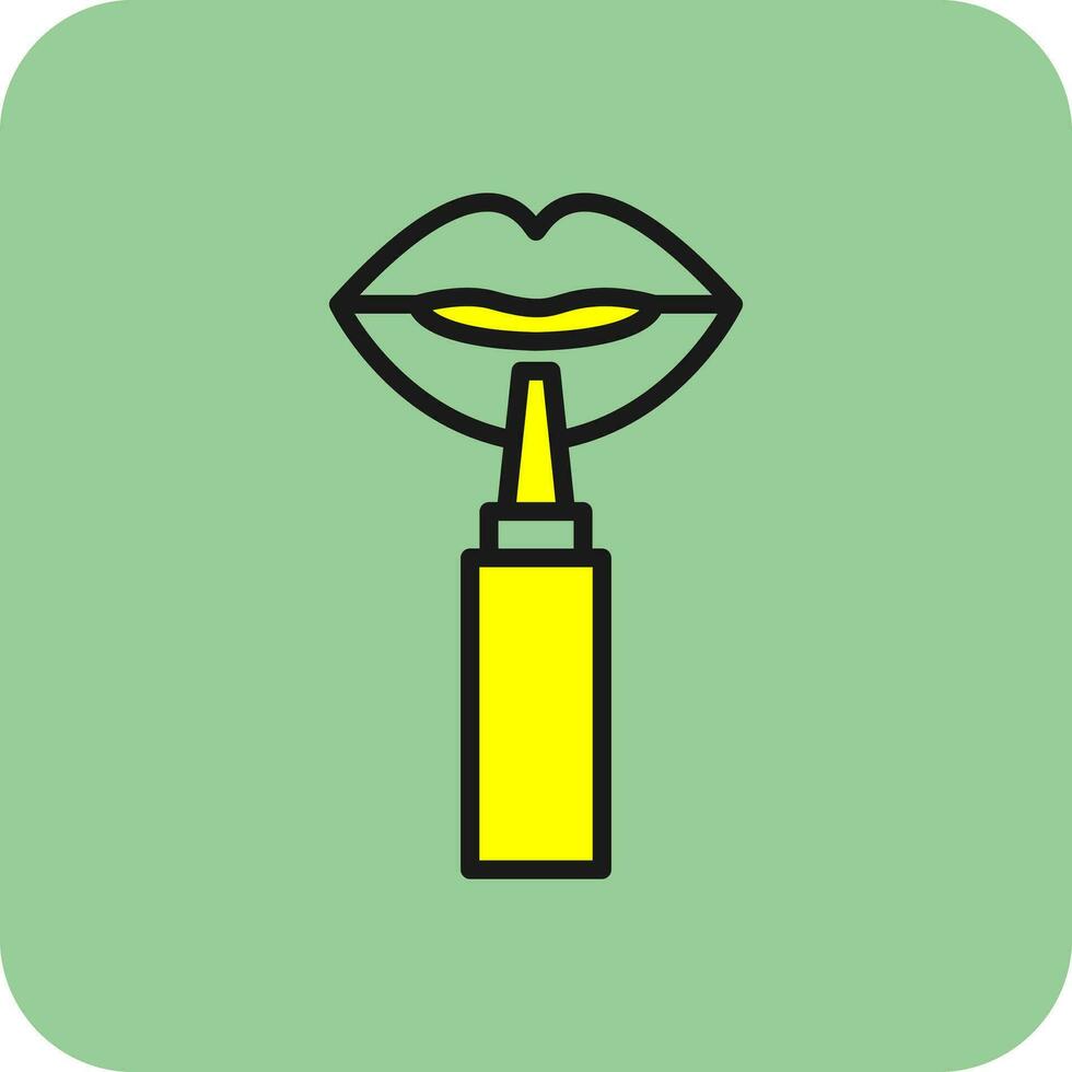 Lip Liner Vector Icon Design