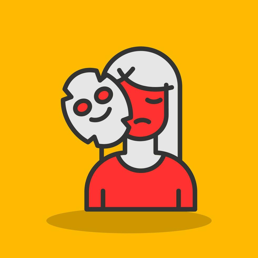 Face Mask Vector Icon Design