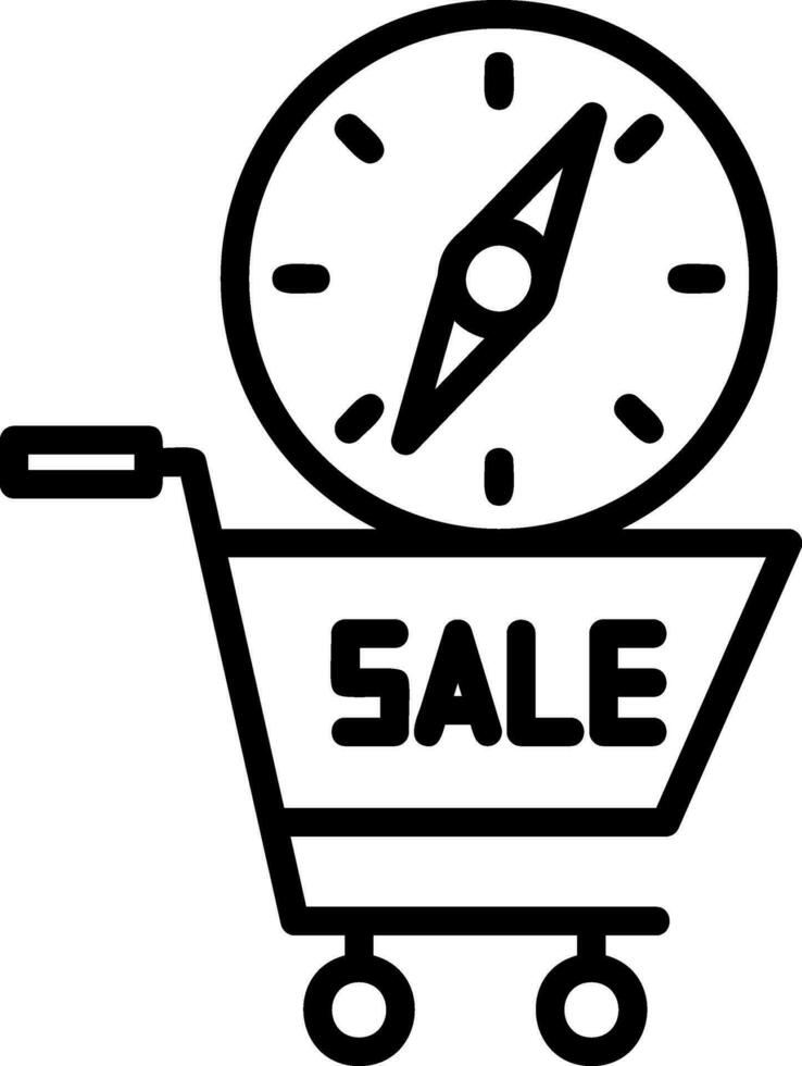 Shopping Sale Compass Vector Icon Design