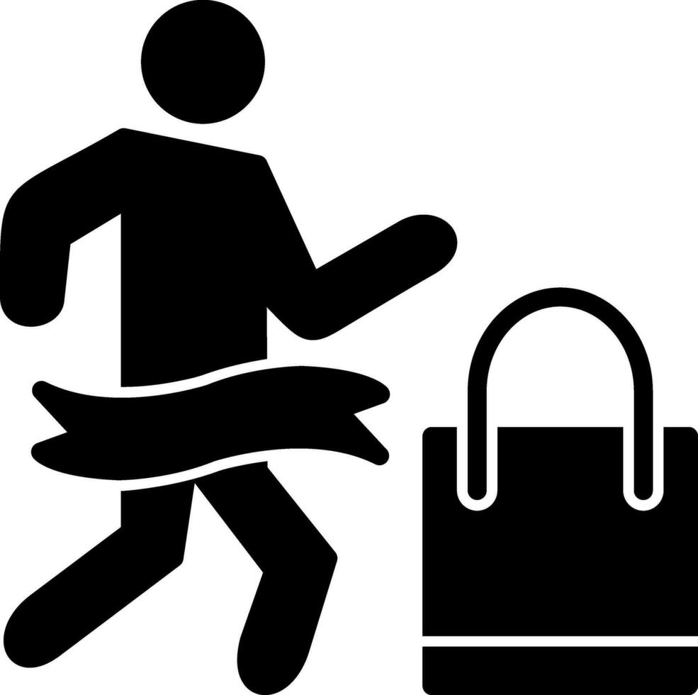 Shopping Marathon Vector Icon Design