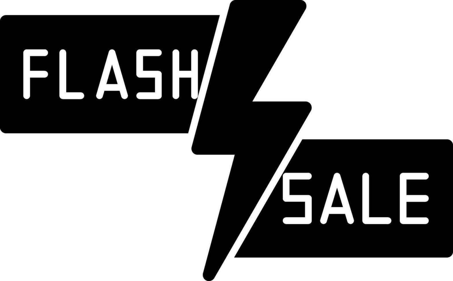 Flash Sale Lightning Vector Icon Design