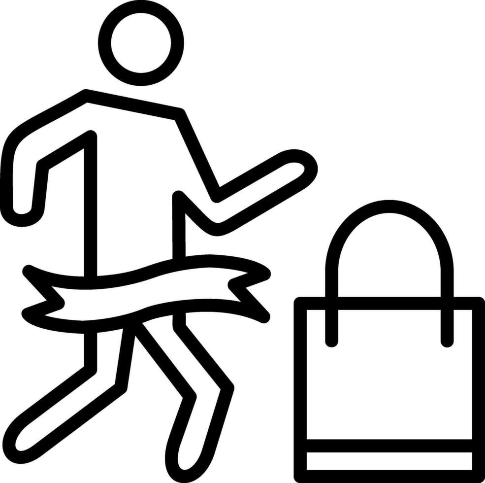 Shopping Marathon Vector Icon Design