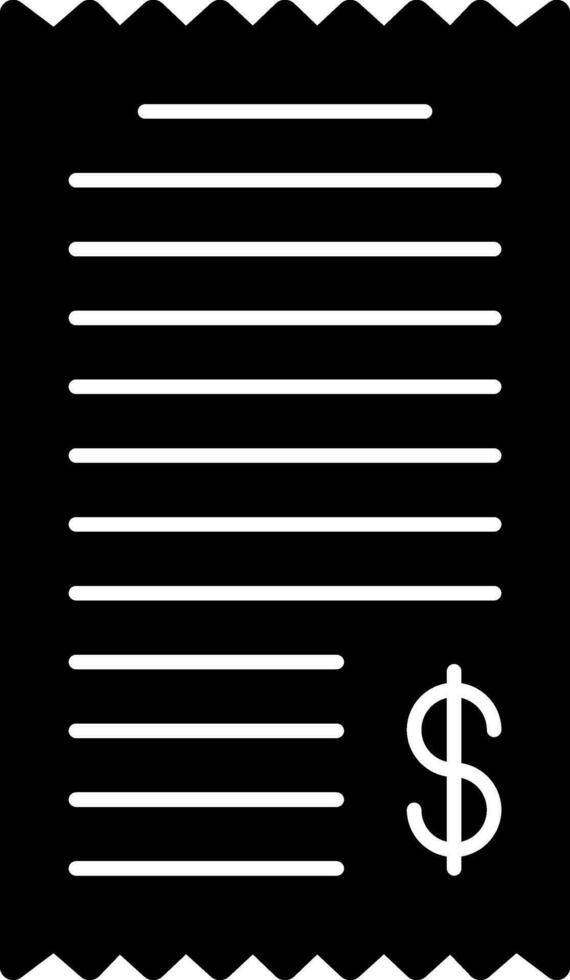 Shopping Receipt Vector Icon Design