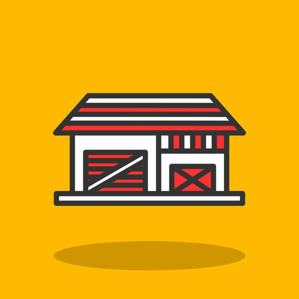 Shed Vector Icon Design