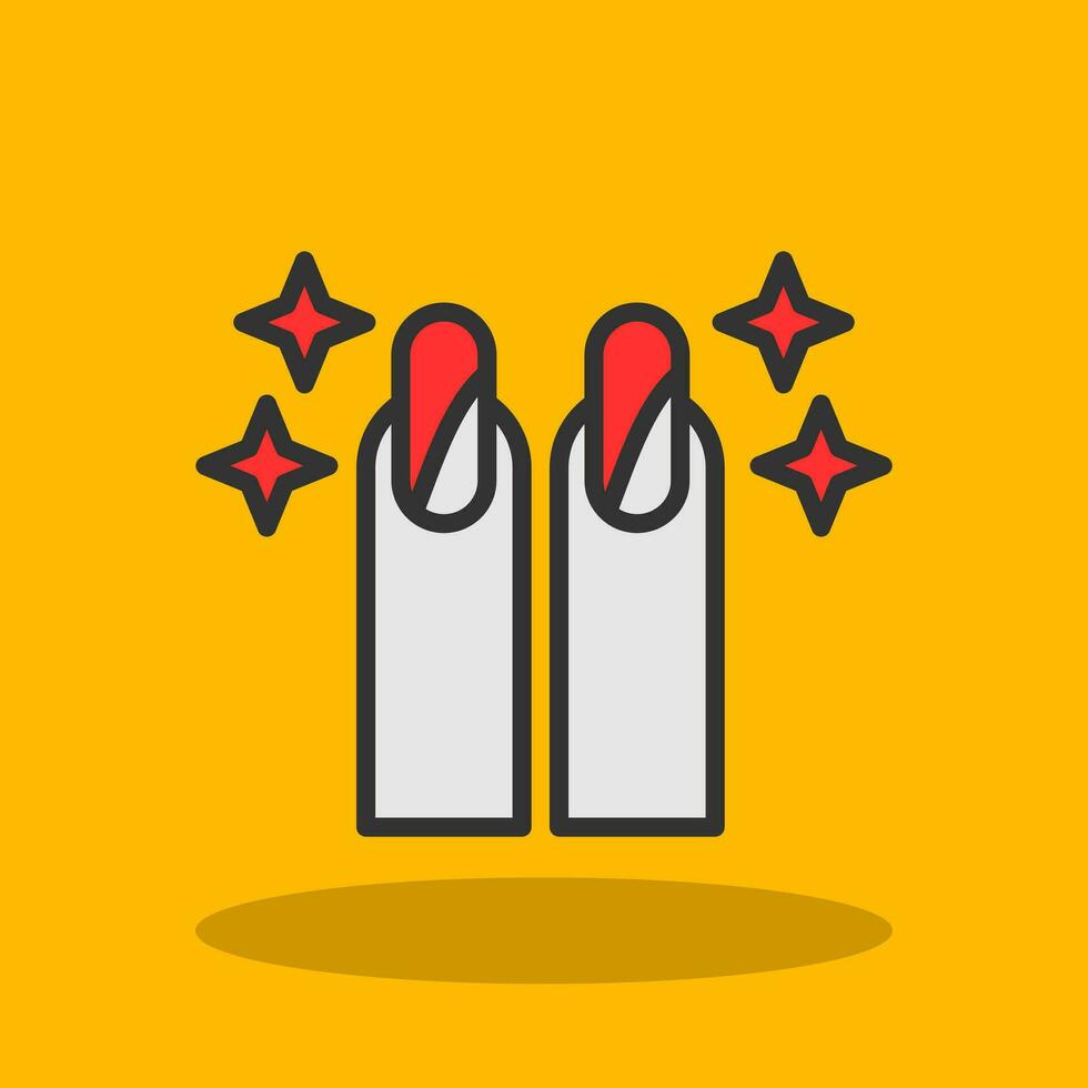 Nail Art Stickers Vector Icon Design