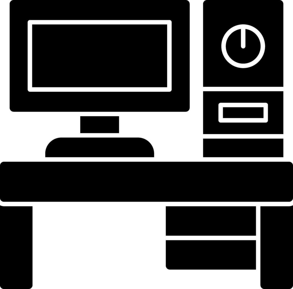 Desktop pc Vector Icon Design