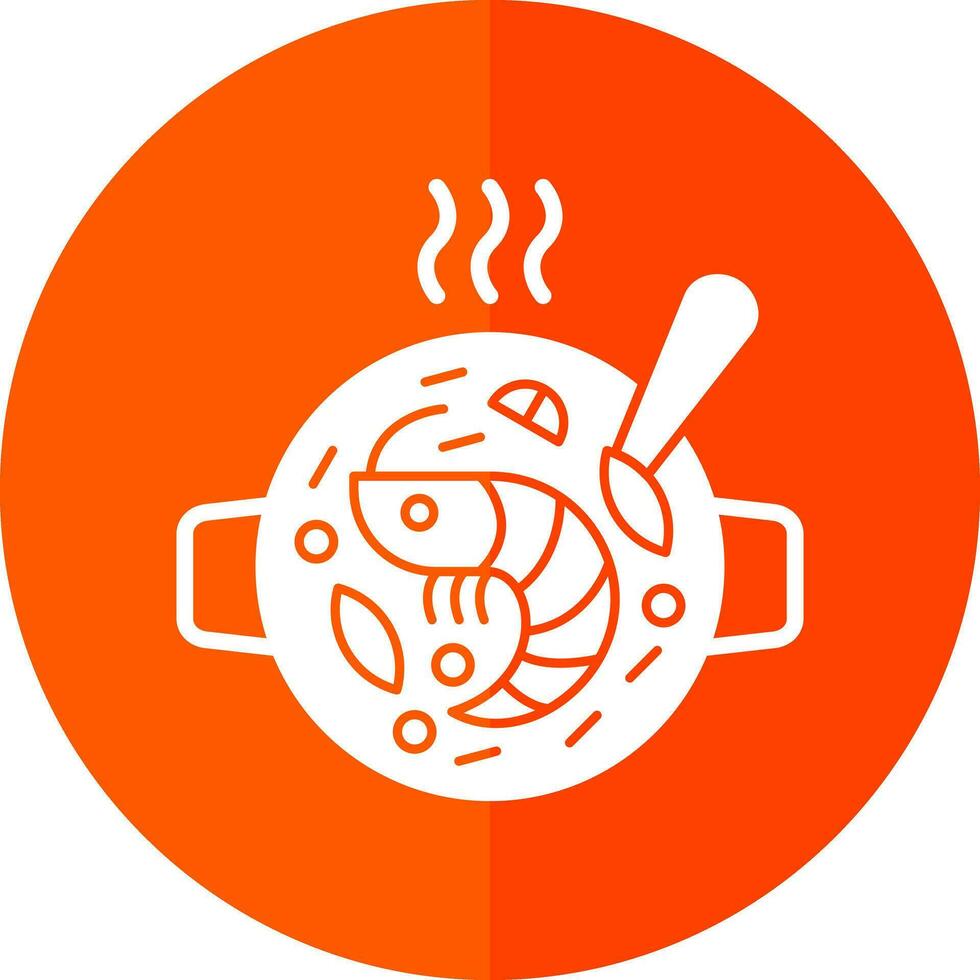 Seafood Paella Vector Icon Design