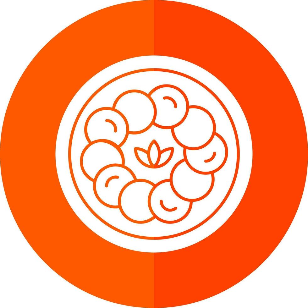 Caprese Salad Vector Icon Design
