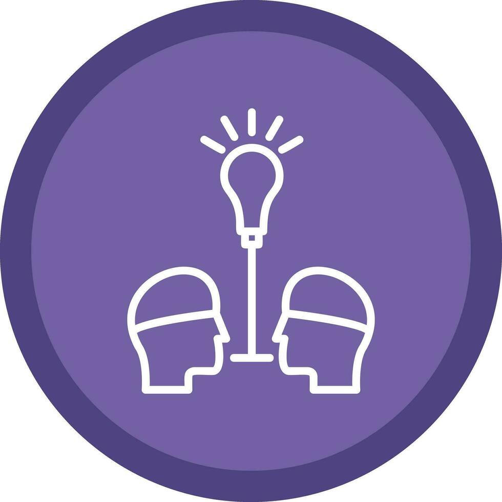 Knowledge Sharing Vector Icon Design